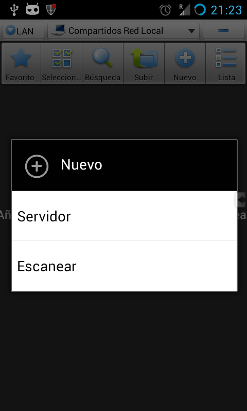 Forma de añadir el servidor