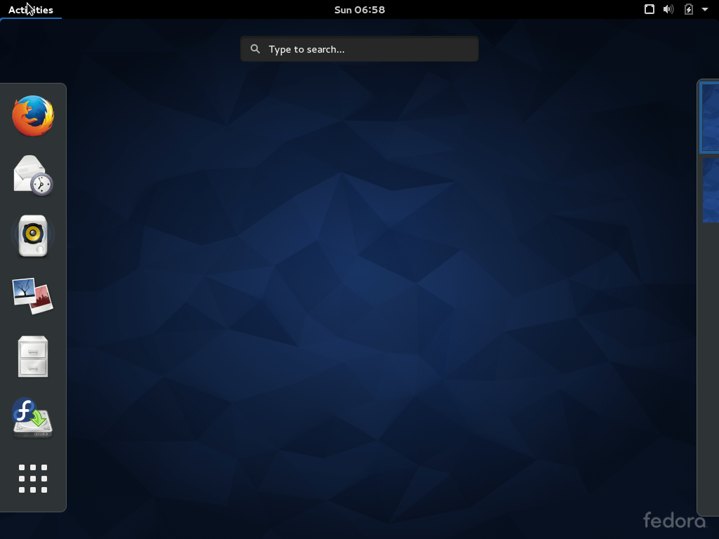 Dock lateral de Gnome SHell