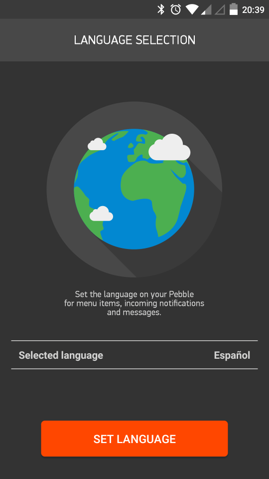 Idioma del Pebble