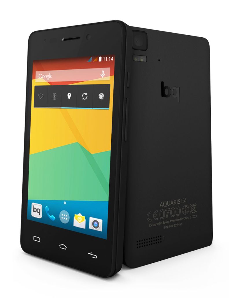 Aquaris E4 negro