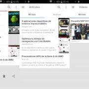 Lista y secciones de Pocket.