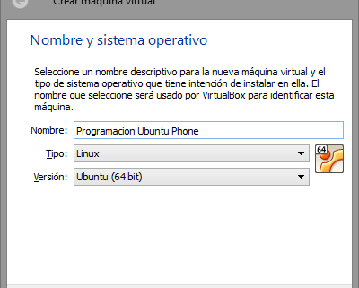 Nueva máquina virtual