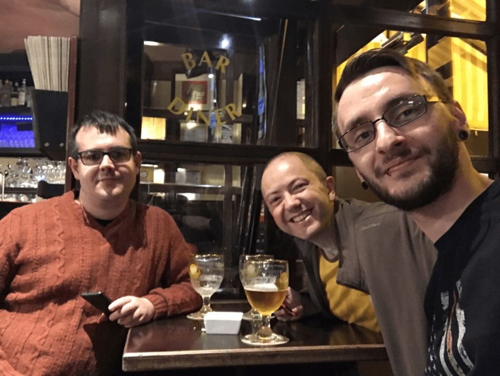 Cervezas con Marcos y Marius