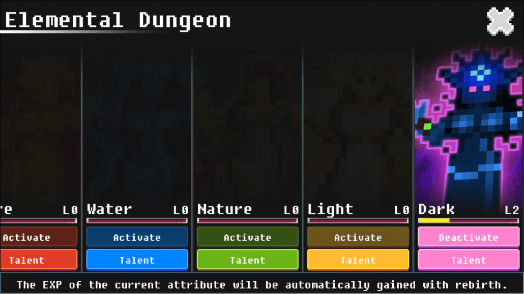 Mazmorra elemental