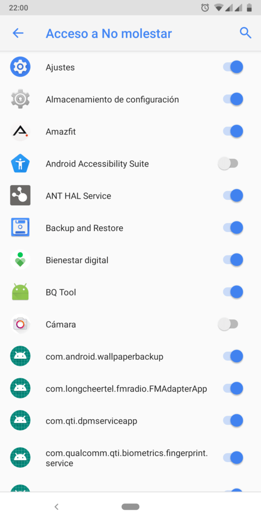 Configuración del modo 'No molestar'