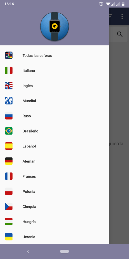 Selección de idioma