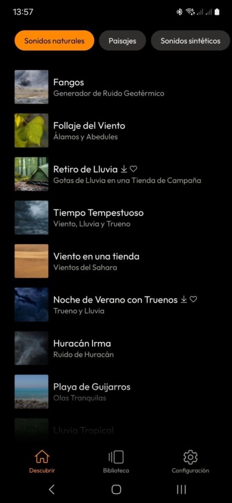 Filtrado por categorías