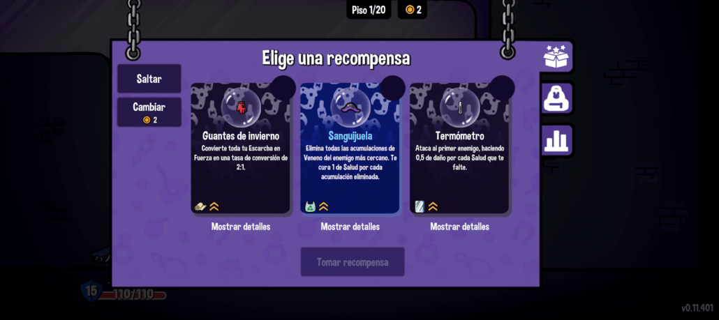 Dungeon Crawler - Recompensas normales